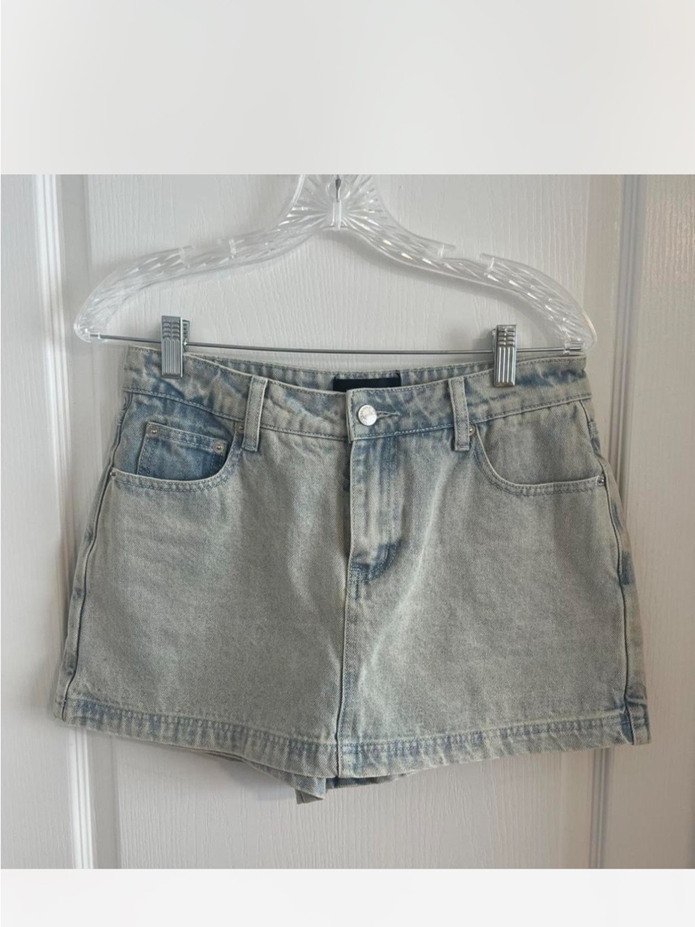 White Fox Boutique Denim Shorts Skort